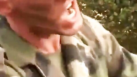 Big-Cock Military Blowjob