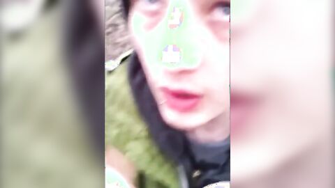 Big-Cock Twink Sucks Outdoors