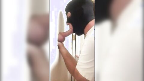 Glory Hole Blowjob Action
