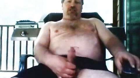 Beefy Daddy Strokes and Shoots