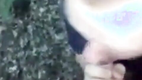Fat Outdoor Amateur Blowjob