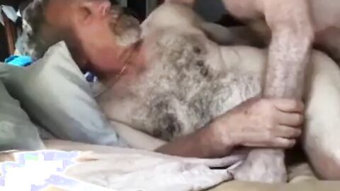 Bareback Daddy Gets Fucked Hard