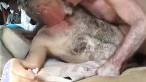 Bareback Daddy Gets Fucked Hard