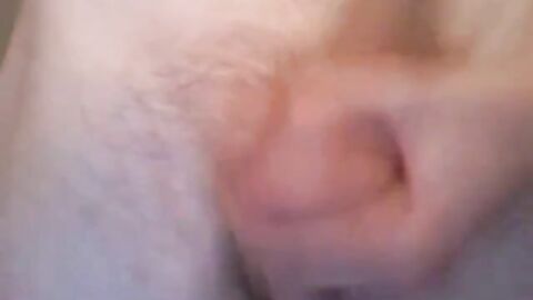 Twink Strokes Small Cock in Friend's Bathroom