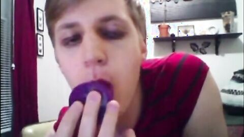 Twink Crossdresser Cums Hard
