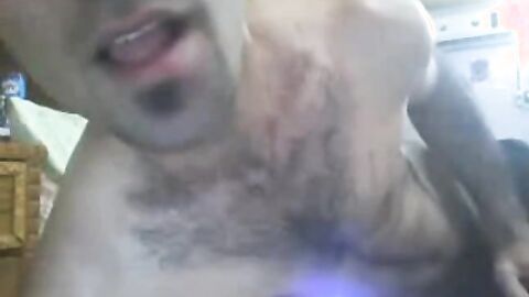 Arab Guy Strokes His Big Cock on Cam