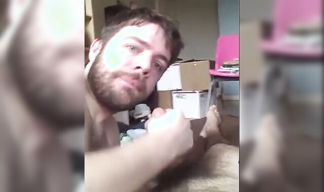 Big-Cock Blowjob and Cum Load with Amateur Buddies