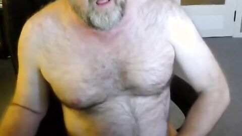 Daddy Bear Eats His Own Cum