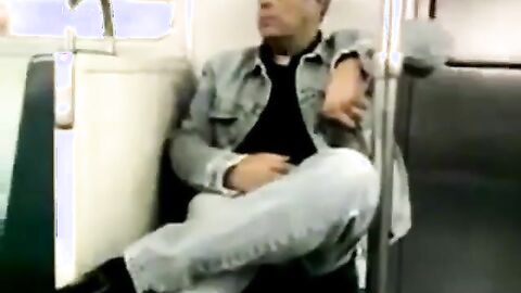 Public Wankers Caught in the Subway