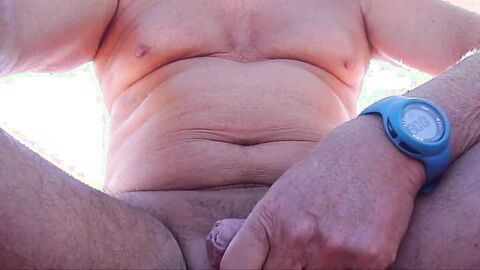 Gay Outdoor Adventure: Masturbating at the Beach