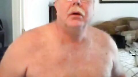 Hairy Daddy Shows Off His Body