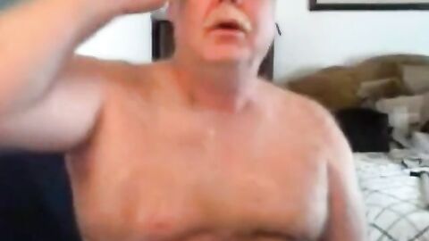 Hairy Daddy Shows Off His Body