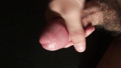 Close-up HD view of my throbbing cock with a creamy finish.