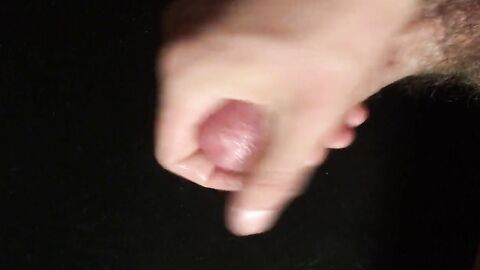 Close-up HD view of my throbbing cock with a creamy finish.
