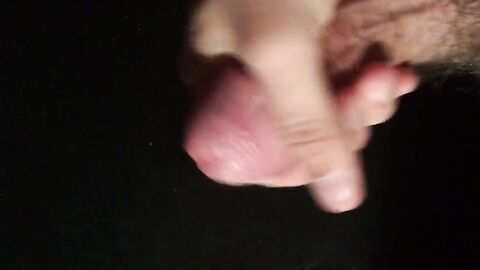 Close-up HD view of my throbbing cock with a creamy finish.
