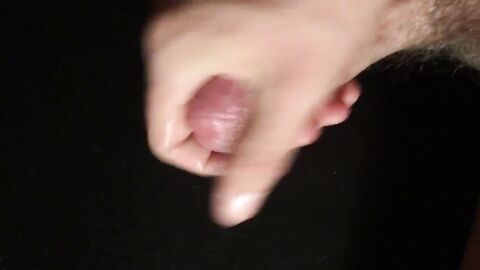 Close-up HD view of my throbbing cock with a creamy finish.