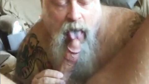 Daddy Bear Sucks Cock
