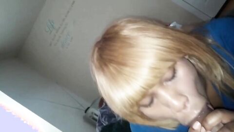 Amateur Gay Crossdresser Blowjob