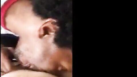 Black Guy Gives Head to a Hung White Boy
