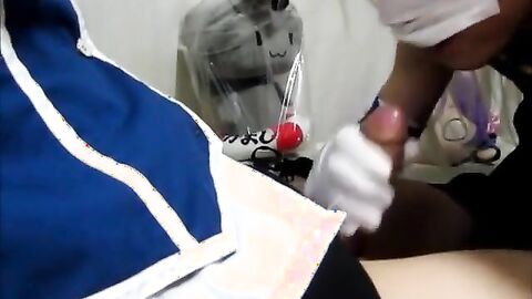 Asian Crossdresser Blowjob and Sex Toy Fun
