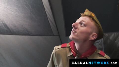 Richie West begged for more anal fuck as the DILF rapidly and harshly slid his tongue