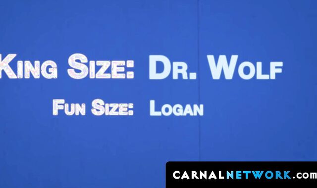 young man Logan Cross's smooth hole submits to Dr Wolf's massive manhood