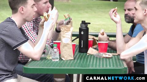 Bishop Angus and Legrand Wolf together with their sons got into a blazing bareback fo