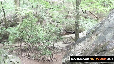 Cash Lockhart and Kyle Steele took a detour while hiking for some cock-sucking and as