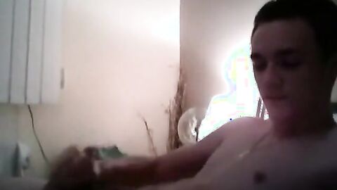 Yorkshire Lad Strokes for a Girl on Webcam