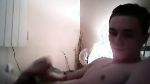 Yorkshire Lad Strokes for a Girl on Webcam