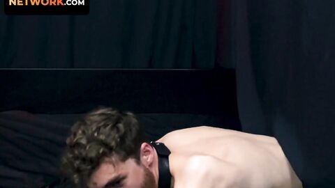 Brogan Reed spread his meaty cheeks apart and give Mike access to his smooth ass and