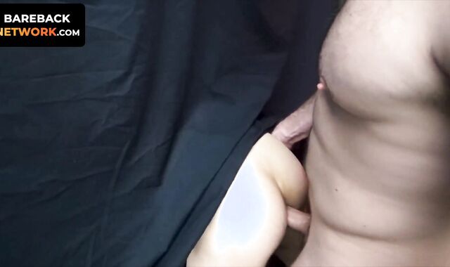 Brogan Reed spread his meaty cheeks apart and give Mike access to his smooth ass and