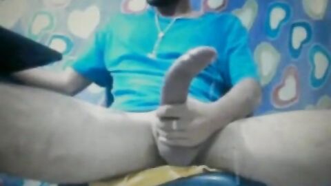 Huge Cock Latin Amateur Shoots a Heavy Load