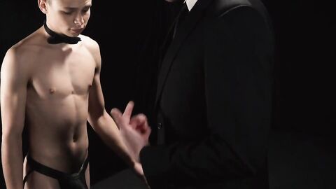 The slave boy Austin Young never hesitated to devour his master Alex Killian's big sh