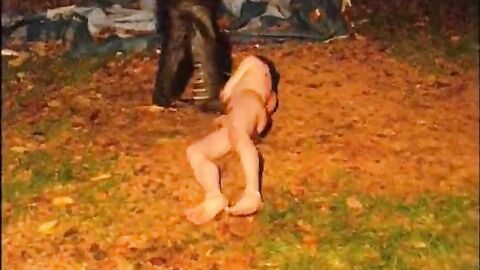 Obedient Soldier: Outdoor BDSM Spanking Session