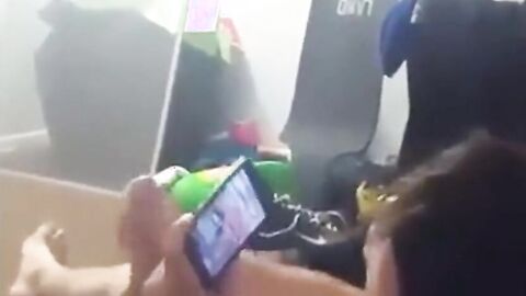 Asian Twink Cums While Watching Porn