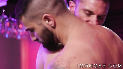 Passionate gays rimjob each other and anally fuck