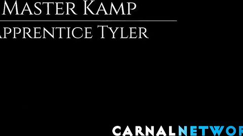 Felix Kamp took a glass sex toy and ran it up and down the shaft of the young apprent
