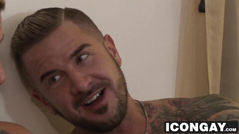Older studs Dolf Dietrich and Hugh Hunter have steamy sex