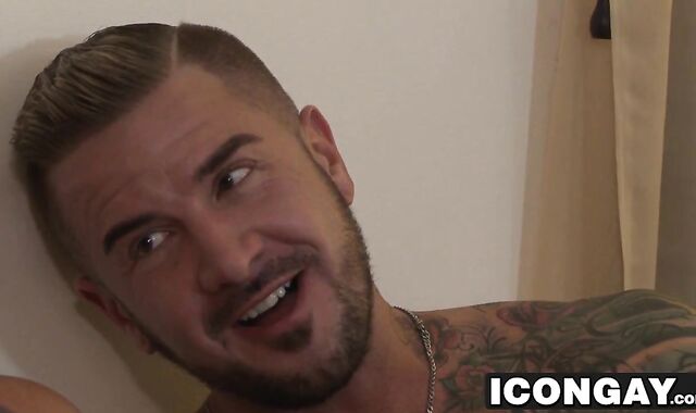 Older studs Dolf Dietrich and Hugh Hunter have steamy sex