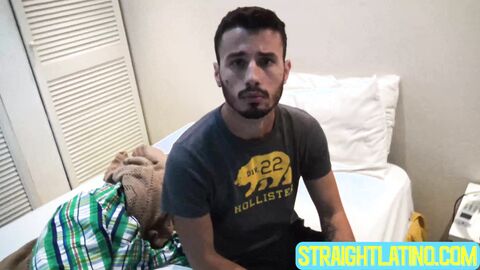 Hairy bearded guy Guerro agrees to taste my salty boner for cash