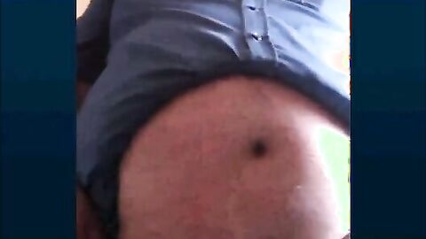 Fat Turkish Grandpa Strokes His Cock