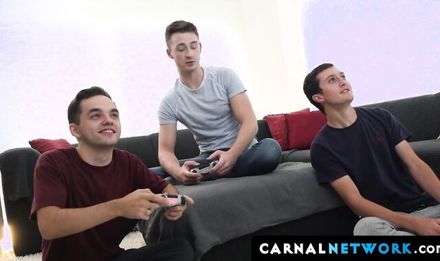 DILF fucks his boy Jack Andramand kisses him deeply while Mr. Knox gets fucked by his