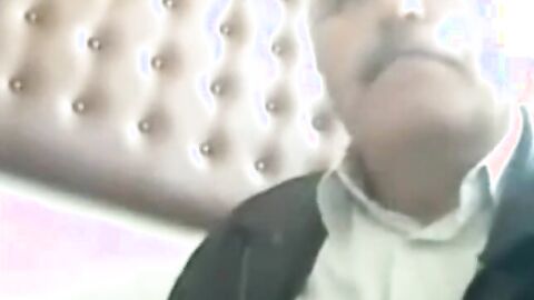 Fat Daddy Stroking on Cam