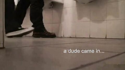 Bareback Daddy in the Gas Station WC
