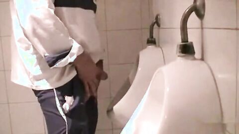 Bareback Daddy in the Gas Station WC