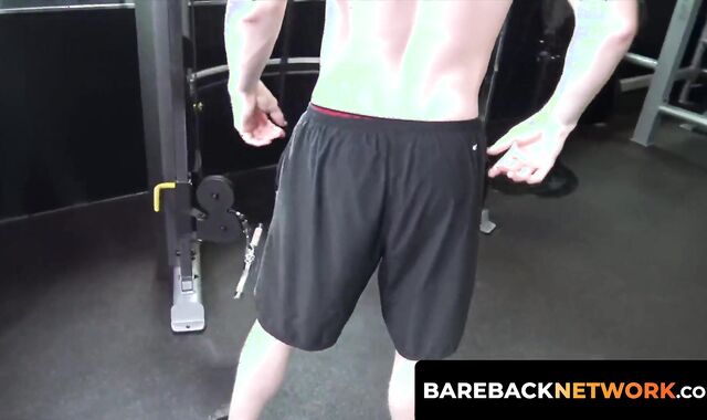 Spencer Daley blasted a thick load of cum on his abs then licked his finger to clean