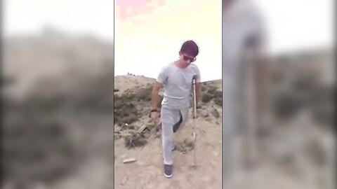 Hunk with a Big Bulge Outdoors