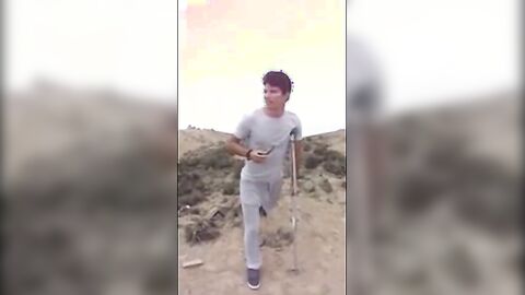 Hunk with a Big Bulge Outdoors