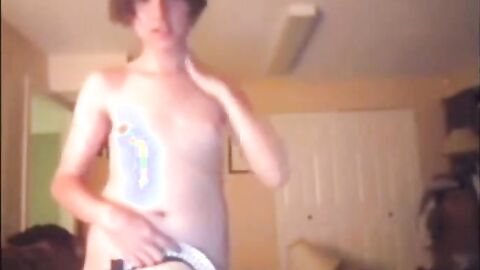 Crossdressing Twink on Webcam